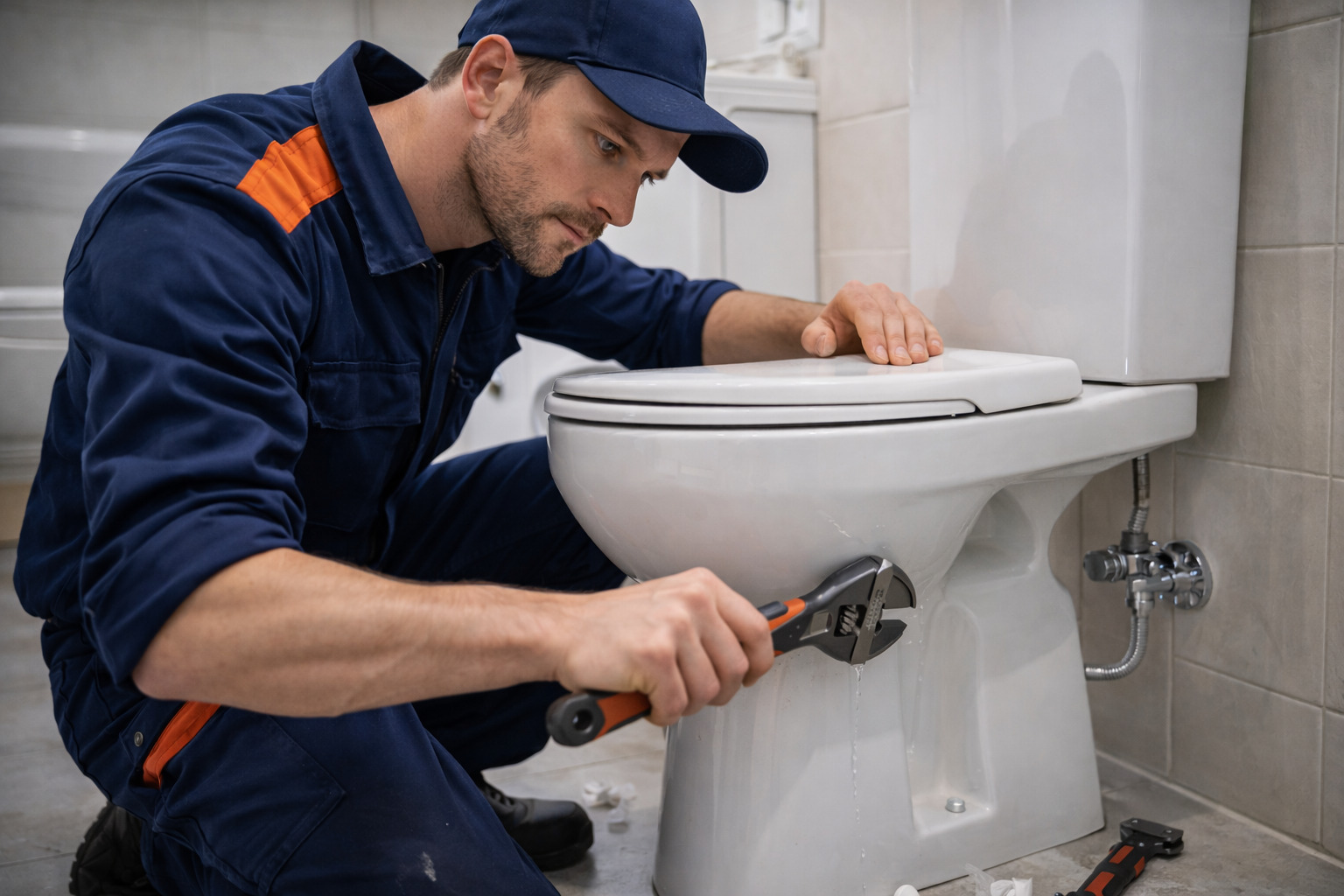 Voorbeeld van een dienstkaart voor sanitair plaatsen en vervangen